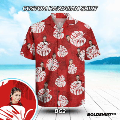 Personalized Hawaiian Shirt With Faces – Dad & Daughter