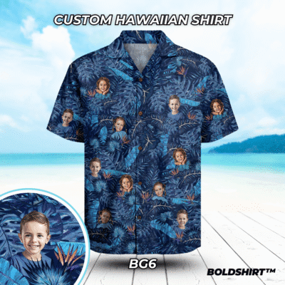 Personalized Hawaiian Shirt With Faces – Kids