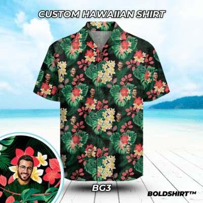 Personalized Hawaiian Shirt With Faces – Dad Portrait