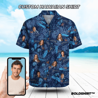 Personalized Hawaiian Shirt With Faces – Indigo Jungle