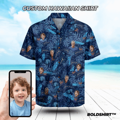 Personalized Hawaiian Shirt With Faces – Indigo Jungle