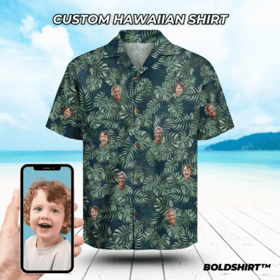 Personalized Hawaiian Shirt With Faces – Forest Jungle