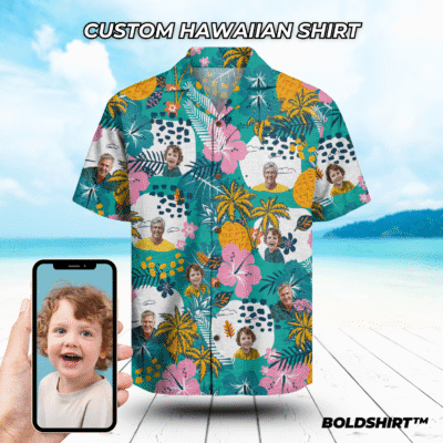 Personalized Hawaiian Shirt With Faces – Coastal Pop