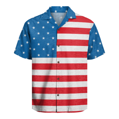 American Flag Hawaiian Shirt