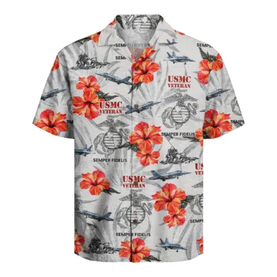 US MARINE VETERAN 250th Years Of Service Hawaiian Shirt