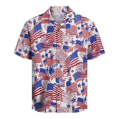 Happy USA Hawaiian Shirt