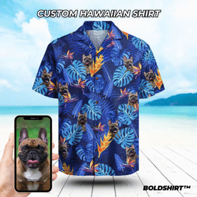 Personalized Hawaiian Shirt With Faces – Blue Jungle