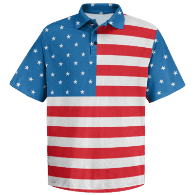 American Flag Polo Shirt