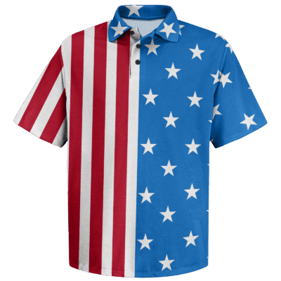 Vertical Flag Polo Shirt