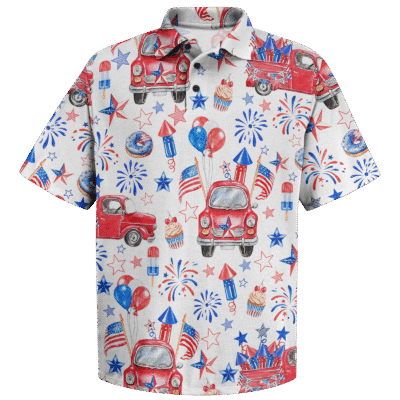 Gearhuman? 4th Of July Celebration Polo Shirt