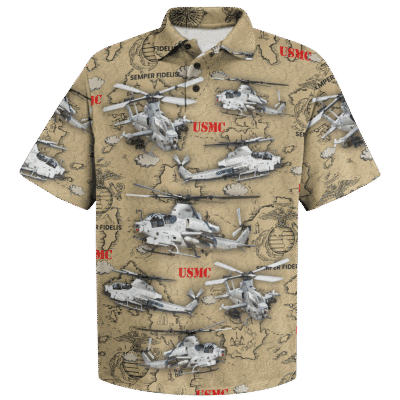 US MARINE 250th Years Of Service Polo Shirt