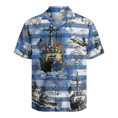US Navy 250th Years Of Service Hawaiian Shirt