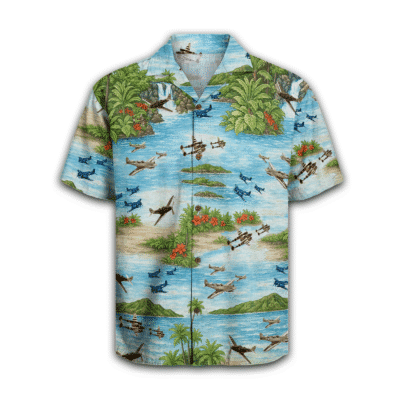 WWII Fighters Hawaiian Shirt