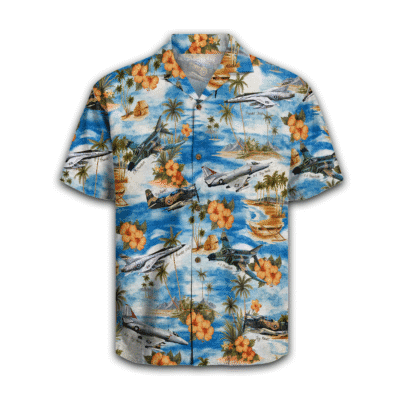Vietnam Aircraft Hawaiian Shirt