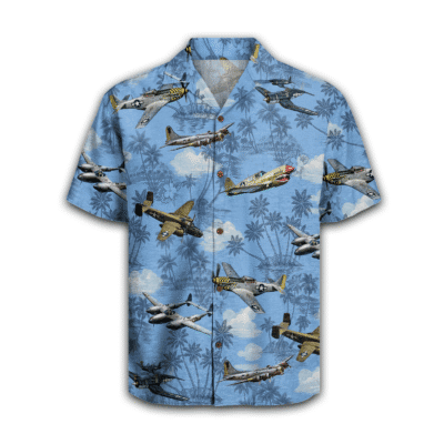 Vintage Air Show Aloha Shirt Hawaiian Shirt