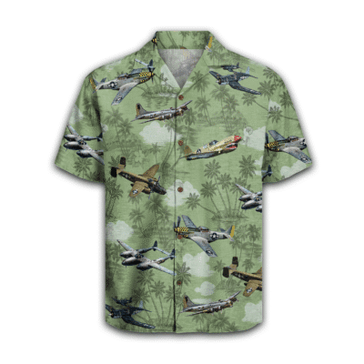 Vintage Military Hawaiian Shirt