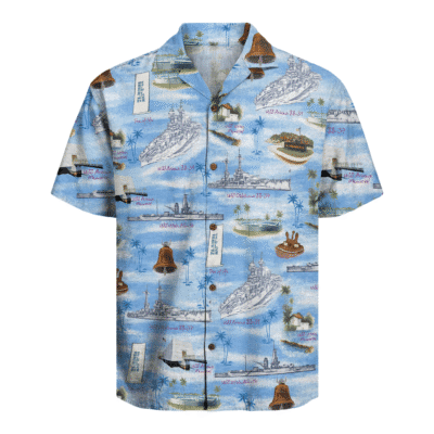 WWII Ships Hawaiian Shirt