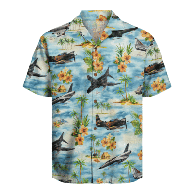 Vietnam Aircraft Hawaiian Shirt