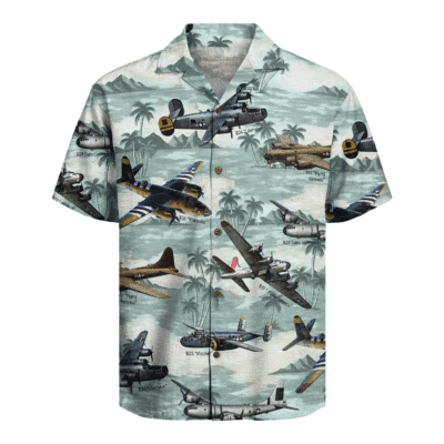 WWII Bomber Planes Hawaiian Shirt