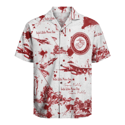 US MARINE 250th Years Of Service Hawaiian Shirt