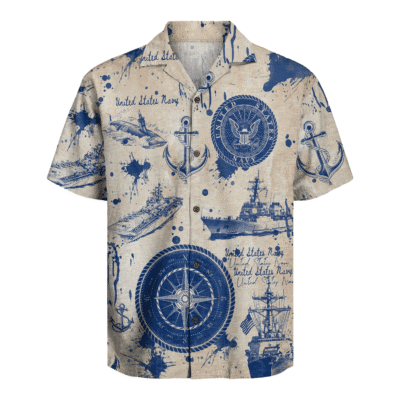 US Navy 250th Years Of Service Hawaiian Shirt
