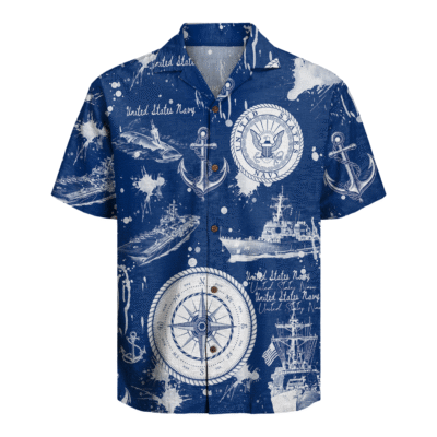US Navy 250th Years Of Service Hawaiian Shirt
