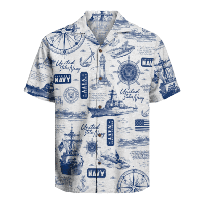 US Navy 250th Years Of Service Hawaiian Shirt