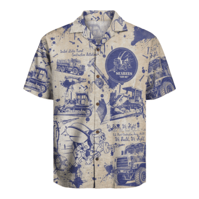 US Navy Seabees 250th Years Of Service Hawaiian Shirt