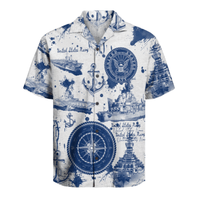 US Navy 250th Years Of Service Hawaiian Shirt