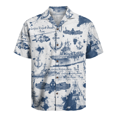 US Navy Surface Warfare Forces 250th Years of Service Hawaiian Shirt