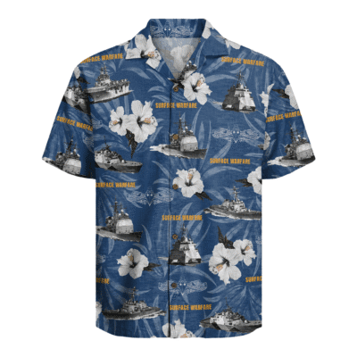 US Navy Surface Warfare Forces 250th Years of Service Hawaiian Shirt