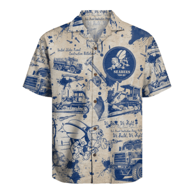 US Navy Seabees 250th Years Of Service Hawaiian Shirt