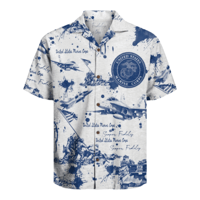 US MARINE 250th Years Of Service Hawaiian Shirt
