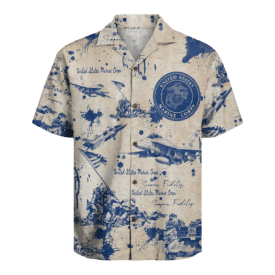 US MARINE 250th Years Of Service Hawaiian Shirt