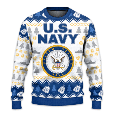 US NAVY 250th Years Of Service Lightweight Sweater Fleece Sweatshirt