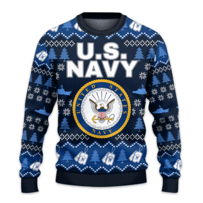 US NAVY 250th Years Of Service Lightweight Sweater Fleece Sweatshirt