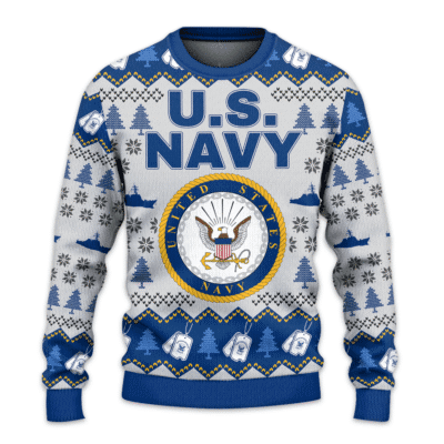 US NAVY 250th Years Of Service Lightweight Sweater Fleece Sweatshirt