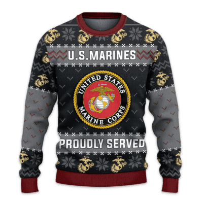US MARINES 250th Years Of Service Lightweight Sweater Fleece Sweatshirt