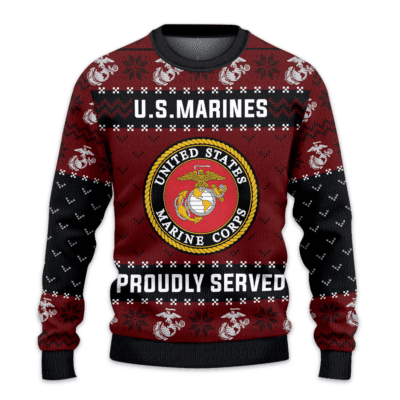 US MARINES 250th Years Of Service Lightweight Sweater Fleece Sweatshirt
