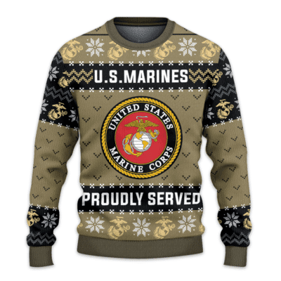 US MARINES 250th Years Of Service Lightweight Sweater Fleece Sweatshirt