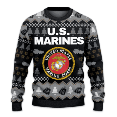 US MARINES 250th Years Of Service Lightweight Sweater Fleece Sweatshirt
