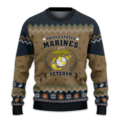 US MARINES 250th Years Of Service Lightweight Sweater Fleece Sweatshirt