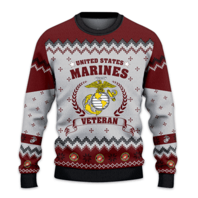 US MARINES 250th Years Of Service Lightweight Sweater Fleece Sweatshirt