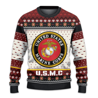 US MARINES 250th Years Of Service Lightweight Sweater Fleece Sweatshirt