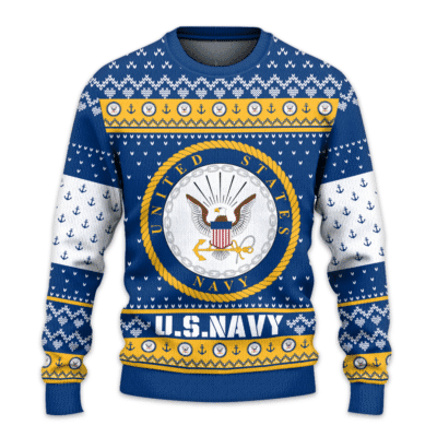 US NAVY 250th Years Of Service Lightweight Sweater Fleece Sweatshirt