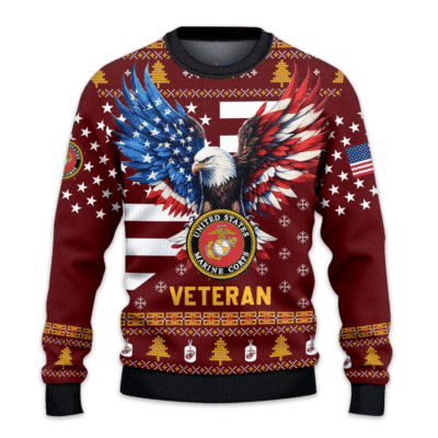 US MARINE 250th Years Of Service Lightweight Sweater Fleece Sweatshirt