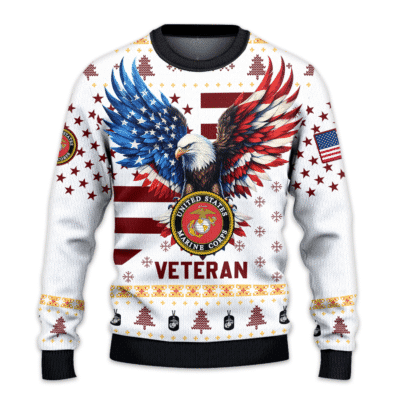 US MARINE 250th Years Of Service Lightweight Sweater Fleece Sweatshirt