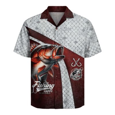  Red Strike Fishing Hawaiian Shirt
