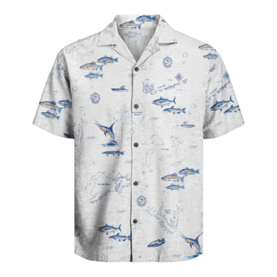  Ocean Voyage Fishing Hawaiian Shirt