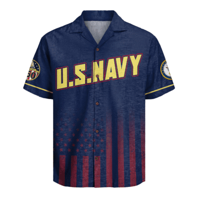 US Navy 250th Years Of Service Hawaiian Shirt